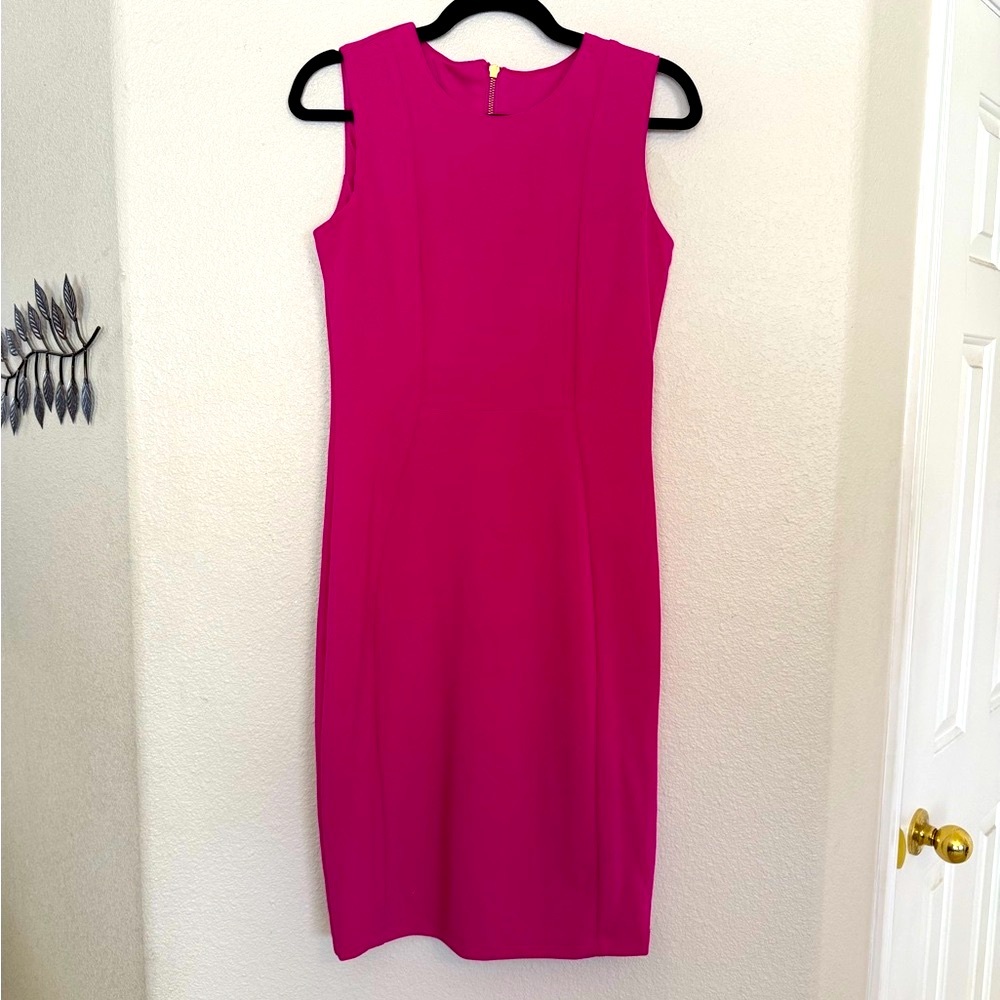 MARINA Fuchsia Sleeveless Dress